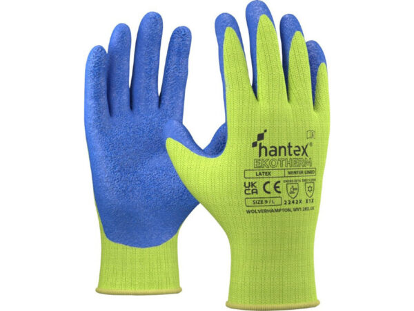 HANTEX HI-VIS LATEXMÁRTOTT TÉLI KESZTYŰ