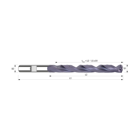 70807810 D7,8 8D IC HB TIALN keményfém fúró