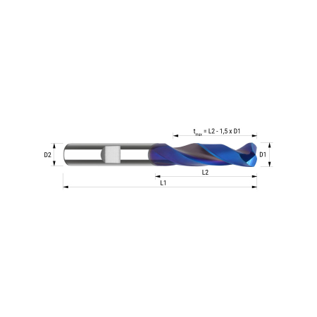 81010200 D10,2 3D HA naco blue keményfém fúró