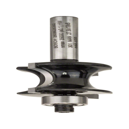 BOSCH Keményfém félpálcatag-maró golyóscsapággyal 27,8 (r=6 mm) x 19 x 63 x 8 mm