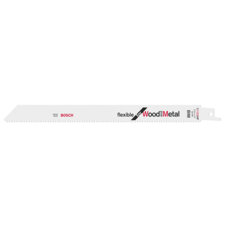 BOSCH Szablyafűrészlap szeges fához S 1122 HF 225 mm / 10TPI bimetál (5 db)